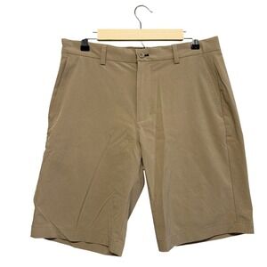 Vineyard Vines Performance Breaker Shorts Mens 32 Khaki Tan Stretch Golf Chino
